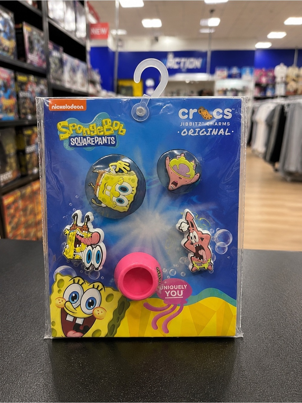 SpongeBob SquarePants Crocs Jibbitz Charms 5-Pack Brand New